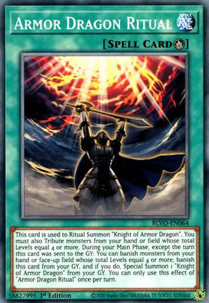 Armor Dragon Ritual (Common / Short Print) [BLVO-EN064] 1st Edition