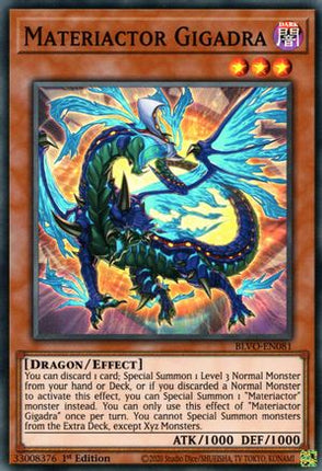 Materiactor Gigadra (Super Rare) [BLVO-EN081] 1st Edition