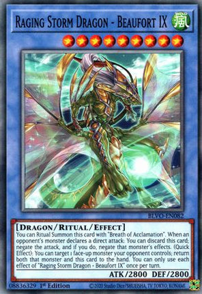 Raging Storm Dragon - Beaufort IX (Common / Short Print) [BLVO-EN082] 1st Edition