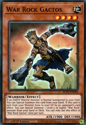 War Rock Gactos (Super Rare) [BLVO-EN094] 1st Edition