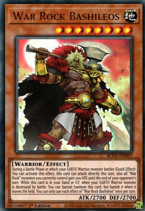 War Rock Bashileos (Ultra Rare) [BLVO-EN097] 1st Edition