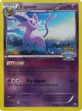 Espeon - 48/108 (National Championships) [Staff] [League & Championship Cards] Reverse Holofoil