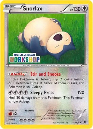 Snorlax - 80/106 (Build-a-Bear Workshop Exclusive) [Miscellaneous Cards & Products]