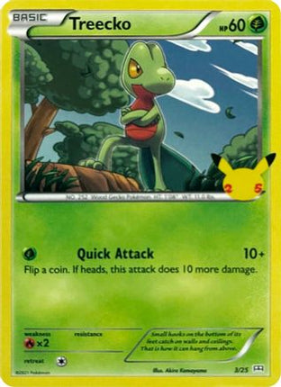 Treecko - 3/25 [McDonald's 25th Anniversary Promos] Holofoil