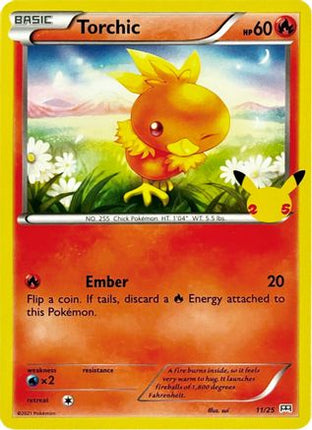 Torchic - 11/25 [McDonald's 25th Anniversary Promos] Holofoil