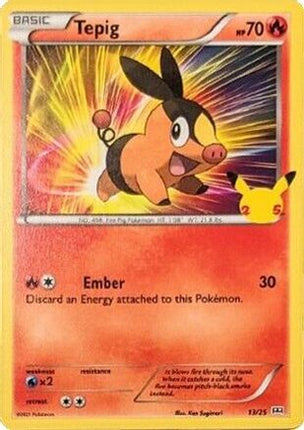Tepig - 13/25 [McDonald's 25th Anniversary Promos]