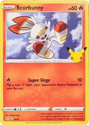 Scorbunny - 16/25 [McDonald's 25th Anniversary Promos] Holofoil