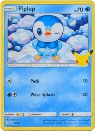 Piplup - 20/25 [McDonald's 25th Anniversary Promos]
