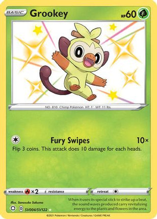 Grookey - SV004/SV122 [Shining Fates: Shiny Vault] Holofoil