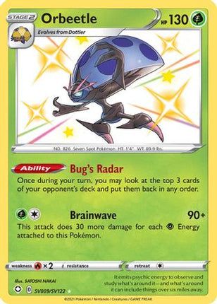 Orbeetle - SV009/SV122 [Shining Fates: Shiny Vault] Holofoil