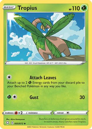 Tropius - 5/072 [Shining Fates] Reverse Holofoil