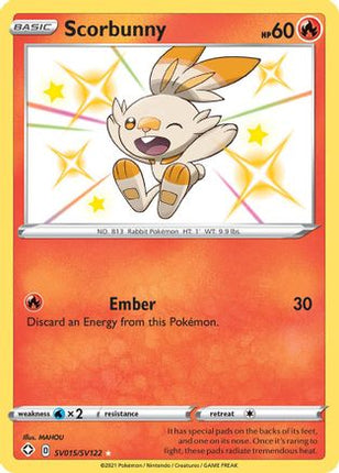 Scorbunny - SV015/SV122 [Shining Fates: Shiny Vault] Holofoil