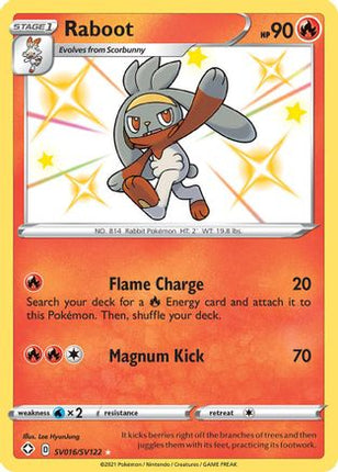 Raboot - SV016/SV122 [Shining Fates: Shiny Vault] Holofoil