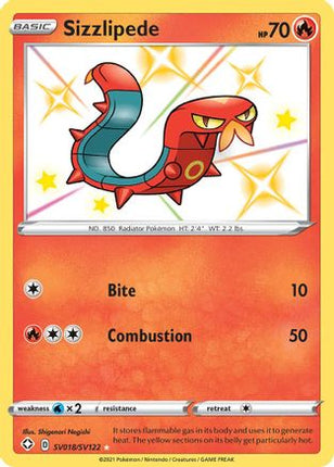 Sizzlipede - SV018/SV122 [Shining Fates: Shiny Vault] Holofoil