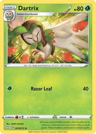 Dartrix - 7/072 [Shining Fates] Reverse Holofoil