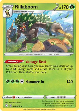 Rillaboom - 13/072 [Shining Fates] Reverse Holofoil