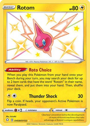 Rotom - SV038/SV122 [Shining Fates: Shiny Vault] Holofoil