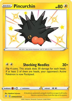 Pincurchin - SV043/SV122 [Shining Fates: Shiny Vault] Holofoil