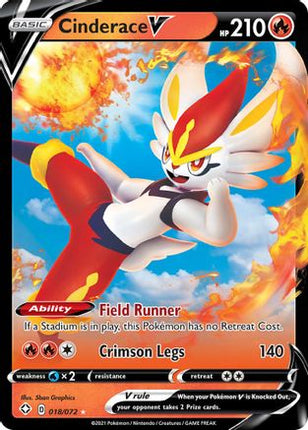 Cinderace V - 18/072 [Shining Fates] Holofoil
