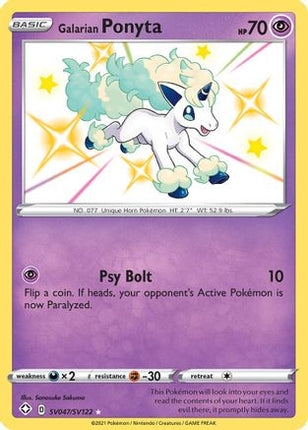 Galarian Ponyta - SV047/SV122 [Shining Fates: Shiny Vault] Holofoil