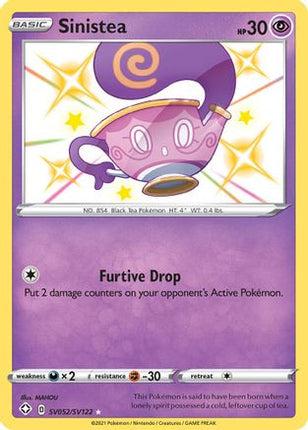 Sinistea - SV052/SV122 [Shining Fates: Shiny Vault] Holofoil