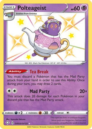 Polteageist - SV053/SV122 [Shining Fates: Shiny Vault] Holofoil