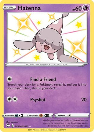 Hatenna - SV054/SV122 [Shining Fates: Shiny Vault] Holofoil