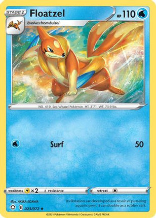 Floatzel - 23/072 [Shining Fates] Reverse Holofoil
