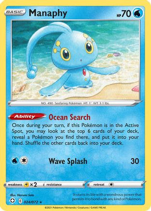 Manaphy - 24/072 [Shining Fates] Reverse Holofoil