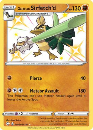 Galarian Sirfetch'd - SV064/SV122 [Shining Fates: Shiny Vault] Holofoil