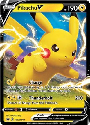 Pikachu V - SWSH061 - SWSH061/null [SWSH: Sword & Shield Promo Cards] Holofoil