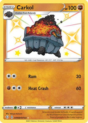 Carkol - SV068/SV122 [Shining Fates: Shiny Vault] Holofoil