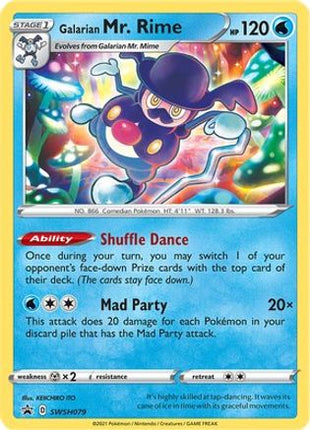 Galarian Mr. Rime - SWSH079 - SWSH079/null [SWSH: Sword & Shield Promo Cards] Holofoil