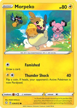 Morpeko (036) - 36/072 [Shining Fates] Reverse Holofoil