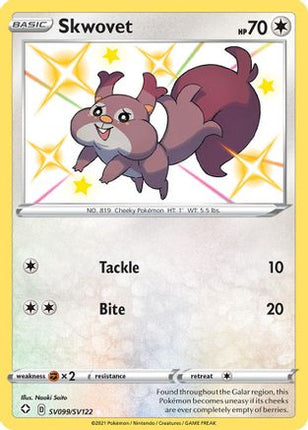 Skwovet - SV099/SV122 [Shining Fates: Shiny Vault] Holofoil