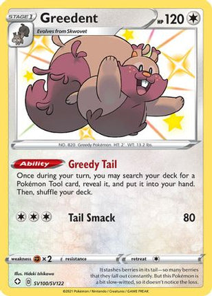 Greedent - SV100/SV122 [Shining Fates: Shiny Vault] Holofoil