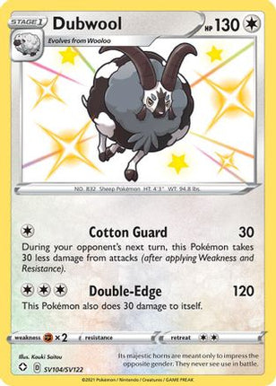 Dubwool - SV104/SV122 [Shining Fates: Shiny Vault] Holofoil
