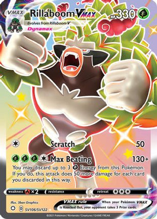 Rillaboom VMAX - SV106/SV122 [Shining Fates: Shiny Vault] Holofoil