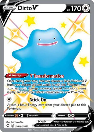 Ditto V - SV118/SV122 [Shining Fates: Shiny Vault] Holofoil