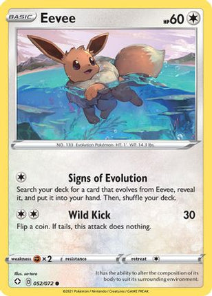 Eevee - 52/072 [Shining Fates] Reverse Holofoil