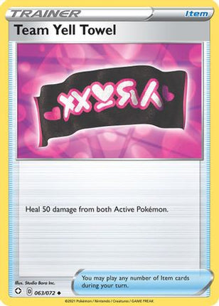 Team Yell Towel - 63/072 [Shining Fates] Reverse Holofoil