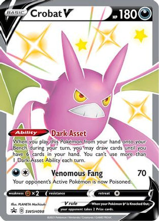 Crobat V - SWSH098 - SWSH098/null [SWSH: Sword & Shield Promo Cards] Holofoil