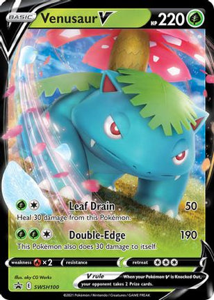 Venusaur V - SWSH100 - SWSH100/null [SWSH: Sword & Shield Promo Cards] Holofoil