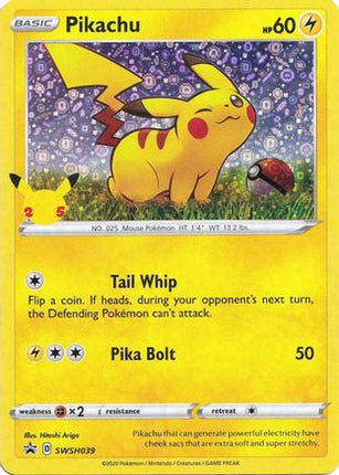 Pikachu - SWSH039 (General Mills) - SWSH039/null [Miscellaneous Cards & Products] Holofoil