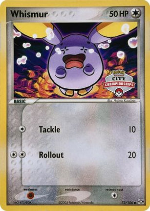 Whismur - 73/106 (City Championships) [League & Championship Cards]
