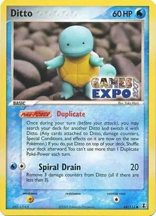 Ditto (Squirtle) - 64/113 (Games Expo 2007) [Miscellaneous Cards & Products]