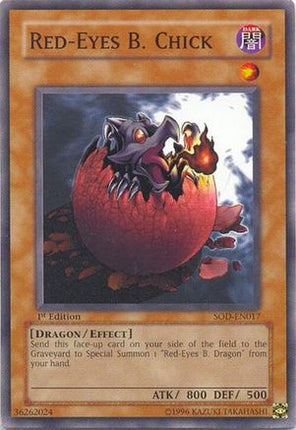 Red-Eyes B. Chick (Common / Short Print) [SOD-EN017] Soul of the Duelist 1st Edition
