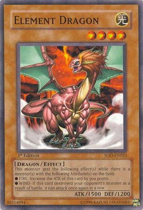 Element Dragon (Common / Short Print) [SOD-EN023] Soul of the Duelist Unlimited