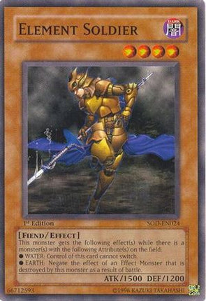 Element Soldier (Common / Short Print) [SOD-EN024] Soul of the Duelist 1st Edition