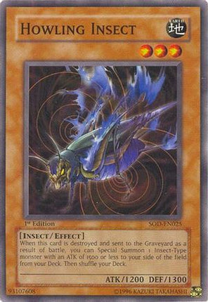 Howling Insect (Common / Short Print) [SOD-EN025] Soul of the Duelist Unlimited